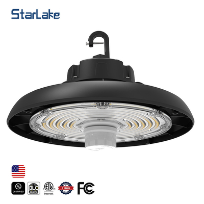 Lampu gudang UFO 150lm / W CCT disesuaikan dimmable komersial pencahayaan industri