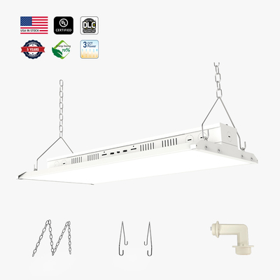 Disesuaikan Led Linear Highbay Light 80-400W Dimmable 13000lm untuk Gudang Toko