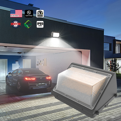Lampu Wall Pack LED Ringan Dengan Sensor Gerak 40W-120W Dimmable 3CCT Dan 3 Daya Disesuaikan