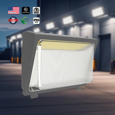 Street LED Wall Pack Lampu Dengan Sensor Gerak Photocell 30W 40W 60W 80W 100W 120W Ip65