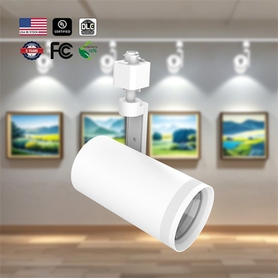 110 Lm/w IP20 LED Track Lamp 10/15/20/25/30W Adjustable Track Light untuk Galeri Seni