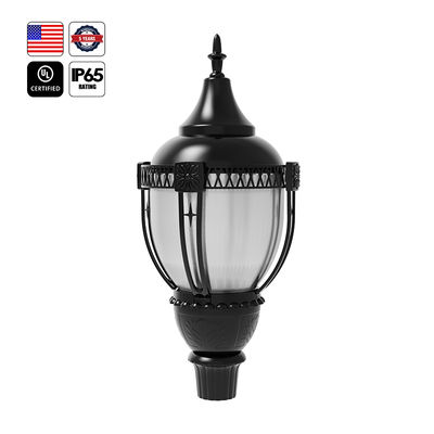 UL Outdoor LED Post Top Light Us Stock IP65 Aluminium 30W 50W 60W 80W 100W Lampu Taman LED Untuk Taman Parkir