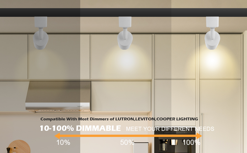 2700K-4000K LED Spot Light Fixtures, 110Lm/w IP20 LED Track Lamp 4